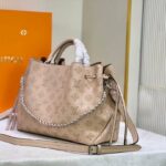Louis Vuitton Bella Tote Mahina Creme Beige For Women 12.6in/32cm M59203