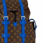 Louis Vuitton Christopher MM Blue Bag For Men M46813- 17.3 Inches/ 43.9 Cm