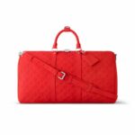 Louis Vuitton Keepall Bandoulière 50 Red Bag For Men M23750- 19.7 Inches/ 50 Cm