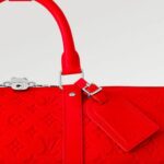 Louis Vuitton Keepall Bandoulière 50 Red Bag For Men M23750- 19.7 Inches/ 50 Cm