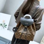 Louis Vuitton Montsouris BB Backpack Black For Women 13IN/ 33cm M45515