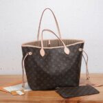 Louis Vuitton Neverfull MM Tote Bag Monogram Canvas Brown For Women 12.6in/32cm LV M40995