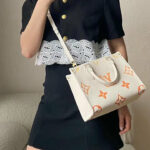 Louis Vuitton OnTheGo PM Tote Bag Cream For Women 9.8in/25cm