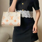 Louis Vuitton OnTheGo PM Tote Bag Cream For Women 9.8in/25cm