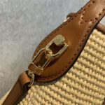 Louis Vuitton Petit Bucket Raffia Beige For Women ‎9.4in/24cm