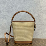 Louis Vuitton Petit Bucket Raffia Beige For Women ‎9.4in/24cm