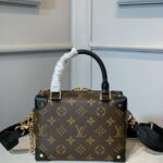 Louis Vuitton Petite Malle Souple Monogram Canvas Brown For Women‎ 7.9in/20cm LV M45571