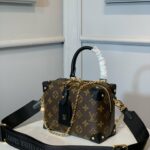 Louis Vuitton Petite Malle Souple Monogram Canvas Brown For Women‎ 7.9in/20cm LV M45571