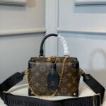 Louis Vuitton Petite Malle Souple Monogram Canvas Brown For Women‎ 7.9in/20cm LV M45571