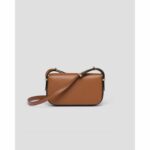 Prada Leather Shoulder Cognac Bag For Women 1BD339_ASK_F0XUG_V_MTO- 20.5 Cm/ 8 Inches