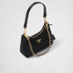 Prada Re-Edition 1995 Chaîne Re-Nylon Mini-Bag Black For Women 1BC204_2AOS_F0002_V_QOO- 22 Cm/ 8.6 Inches
