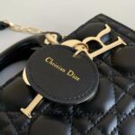 Christian Dior Small Lady D-Joy Bag Black For Women 9in/22cm