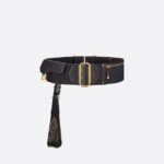 Christian Dior Saddle Belt Black For Women- B0348CCIF_M900