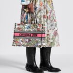 Christian Dior Medium Dior Book Tote White Multicolor Bag For Women M1296ZEBJ_M20E- 14 Inches / 36 Cm