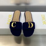 Dior C'est Slide Patent Navy Blue For Women
