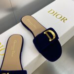 Dior C'est Slide Patent Navy Blue For Women