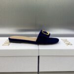 Dior C'est Slide Patent Navy Blue For Women