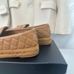 Chanel Double C Buckle Fisherman Loafers Brown For Women