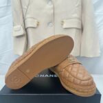 Chanel Double C Buckle Fisherman Loafers Brown For Women