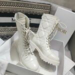 Dior D-Unit Ankle Boot White For Women