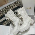 Dior D-Unit Ankle Boot White For Women