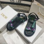 Dior D-Wave Sandal Black For Women