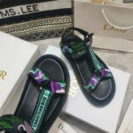 Dior D-Wave Sandal Black For Women