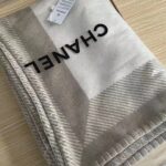 Chanel Double C Scarf Beige For Women