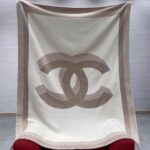 Chanel Double C Scarf Beige For Women