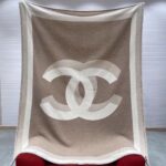 Chanel Double C Scarf Beige For Women