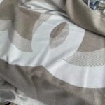 Chanel Double C Scarf Beige For Women
