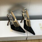 Dior J'adior Slingback Pump Black For Women 3.9in/10cm