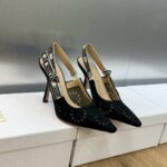 Dior J'adior Slingback Pump Black For Women 3.9in/10cm