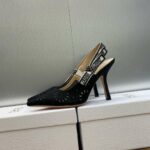Dior J'adior Slingback Pump Black For Women 3.9in/10cm