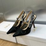 Dior J'adior Slingback Pump Black For Women 3.9in/10cm