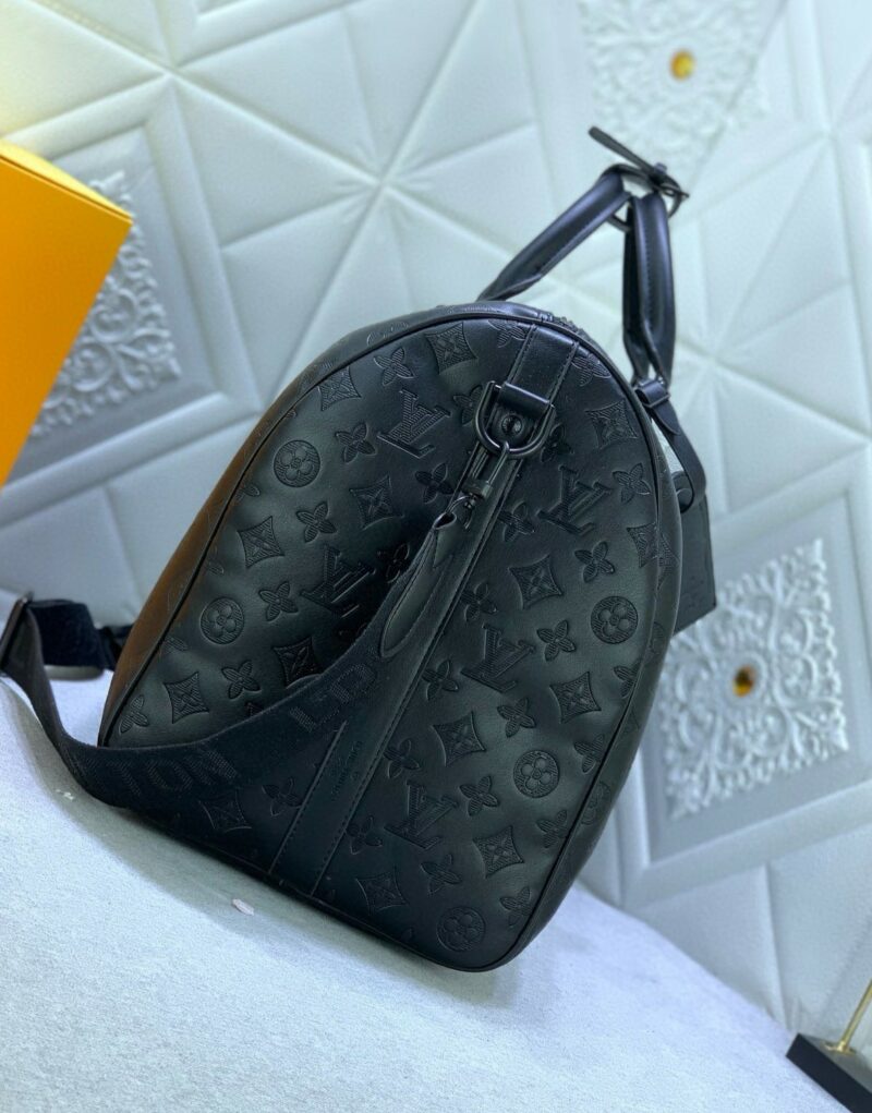 Louis Vuitton Keepall Bandoulière 50 Monogram Shadow For Men 19.7in/50cm M44810
