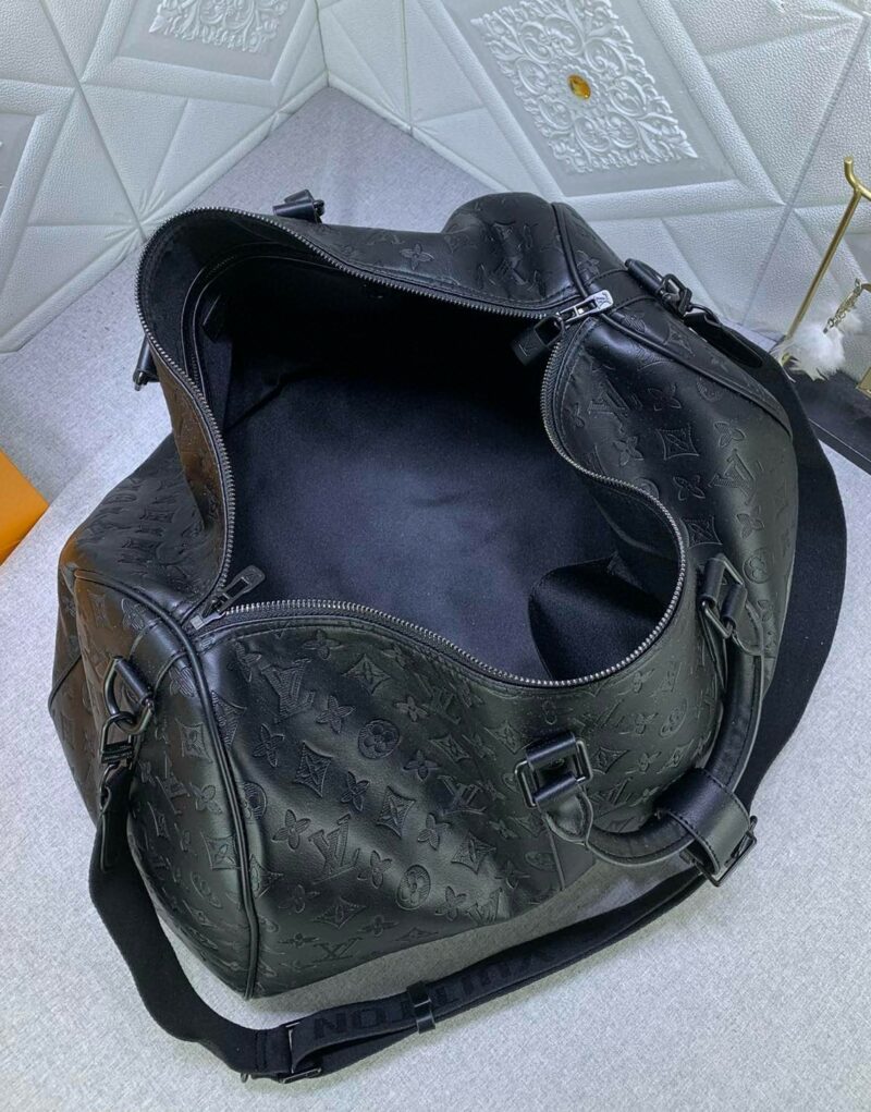 Louis Vuitton Keepall Bandoulière 50 Monogram Shadow For Men 19.7in/50cm M44810