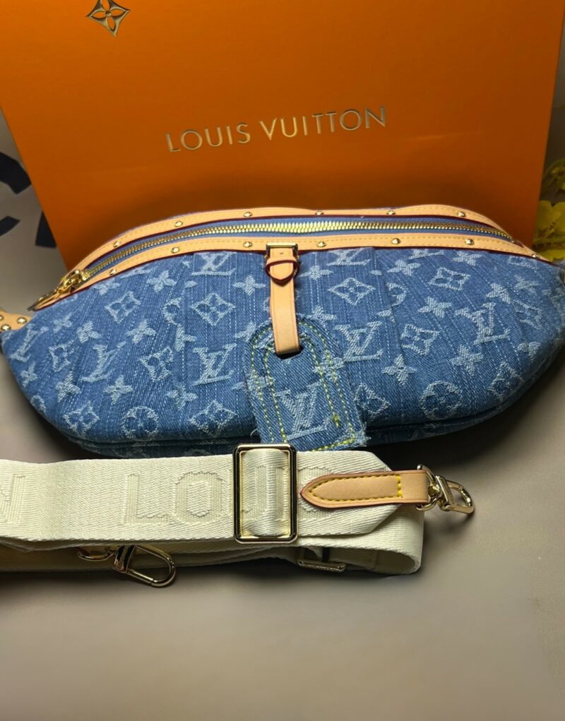 Louis Vuitton High Rise Blue Denim Bag For Women M46837 - 15 Inches / 38 Cm