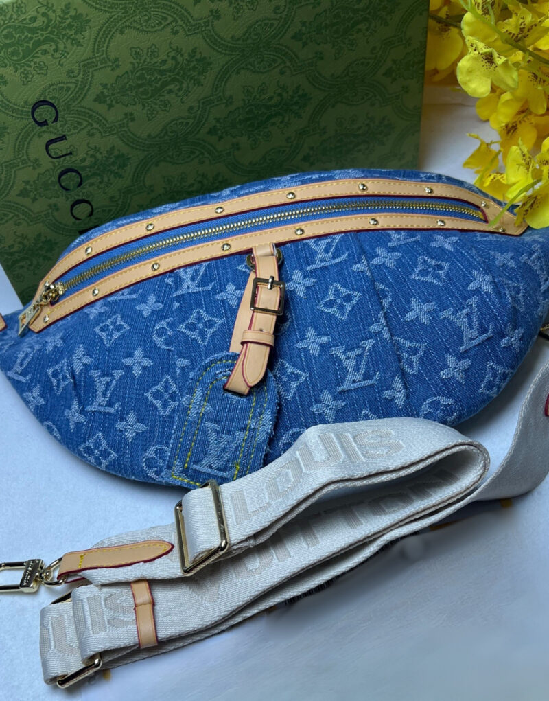 Louis Vuitton High Rise Blue Denim Bag For Women M46837 - 15 Inches / 38 Cm