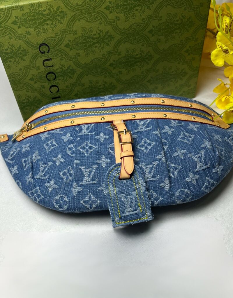 Louis Vuitton High Rise Blue Denim Bag For Women M46837 - 15 Inches / 38 Cm