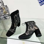 Dior Naughtily-D Heeled Ankle Boot Black For Women KDI952ROY_S900