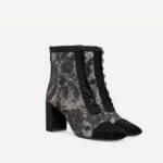 Dior Naughtily-D Heeled Ankle Boot Black For Women KDI952ROY_S900