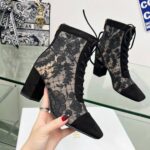 Dior Naughtily-D Heeled Ankle Boot Black For Women KDI952ROY_S900