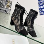 Dior Naughtily-D Heeled Ankle Boot Black For Women KDI952ROY_S900