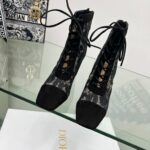 Dior Naughtily-D Heeled Ankle Boot Black For Women KDI952ROY_S900