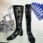 Dior Naughtily-D Wedge Boot Black For Women