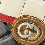Deco Mini Shoulder Bag Black and white For Women 741457 AAB1V 1265 17.8cm/7inch