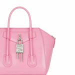 Givenchy Mini Antigona Lock Bag In Box Leather Bright Pink For Women 11.4 in/ 28.9 cm