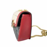 Deco Mini Shoulder Bag Black and white For Women 741457 AAB1V 1265 17.8cm/7inch
