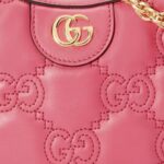 Gucci GG Matelassé Mini Pink Bag For Women ‎739736 UM8IG 6627- 8.2 Inches/ 20.8 Cm
